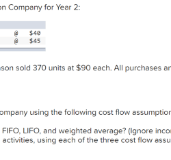 The following information pertains to mason company for year 2